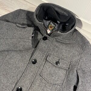 Schott NYC Gray Pea Coat for Men